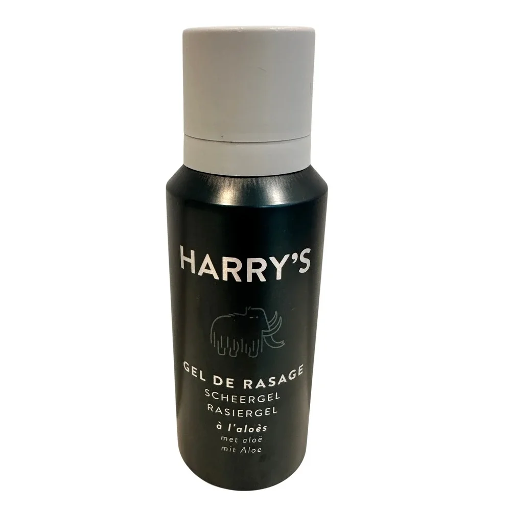 Harrys Shave Gel with Aloe Soothing Shaving Foam Dark Blue Can 200ml 6.7oz
